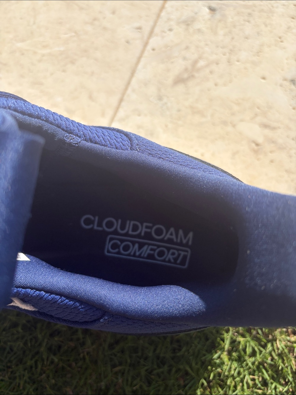 Adidas Navy Blue Cloudfoam Comfort Sneakers - Picture 6 of 7